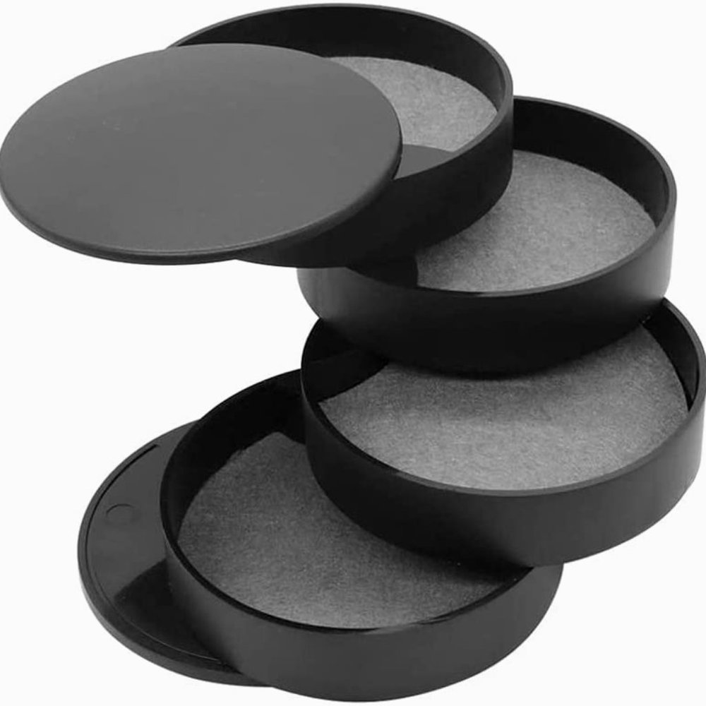 Jewelry Organizer 4-Tier Showcase Storage Box Rotating Holder for Women Bracelet